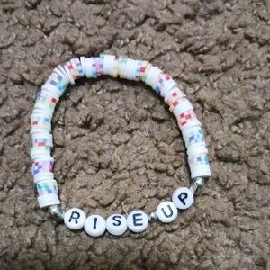 Colorful Beaded Womens Bracelet Made By Hand
